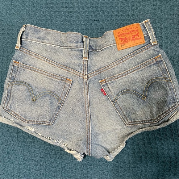 Levi's Cutoff Denim Shorts - Picture 2 of 7